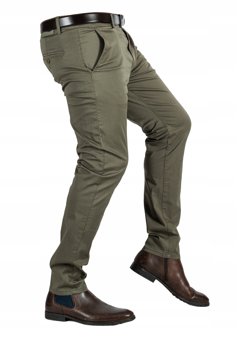 Spodnie męskie CHINOSY materiałowe LEONID r.32 Model chinos
