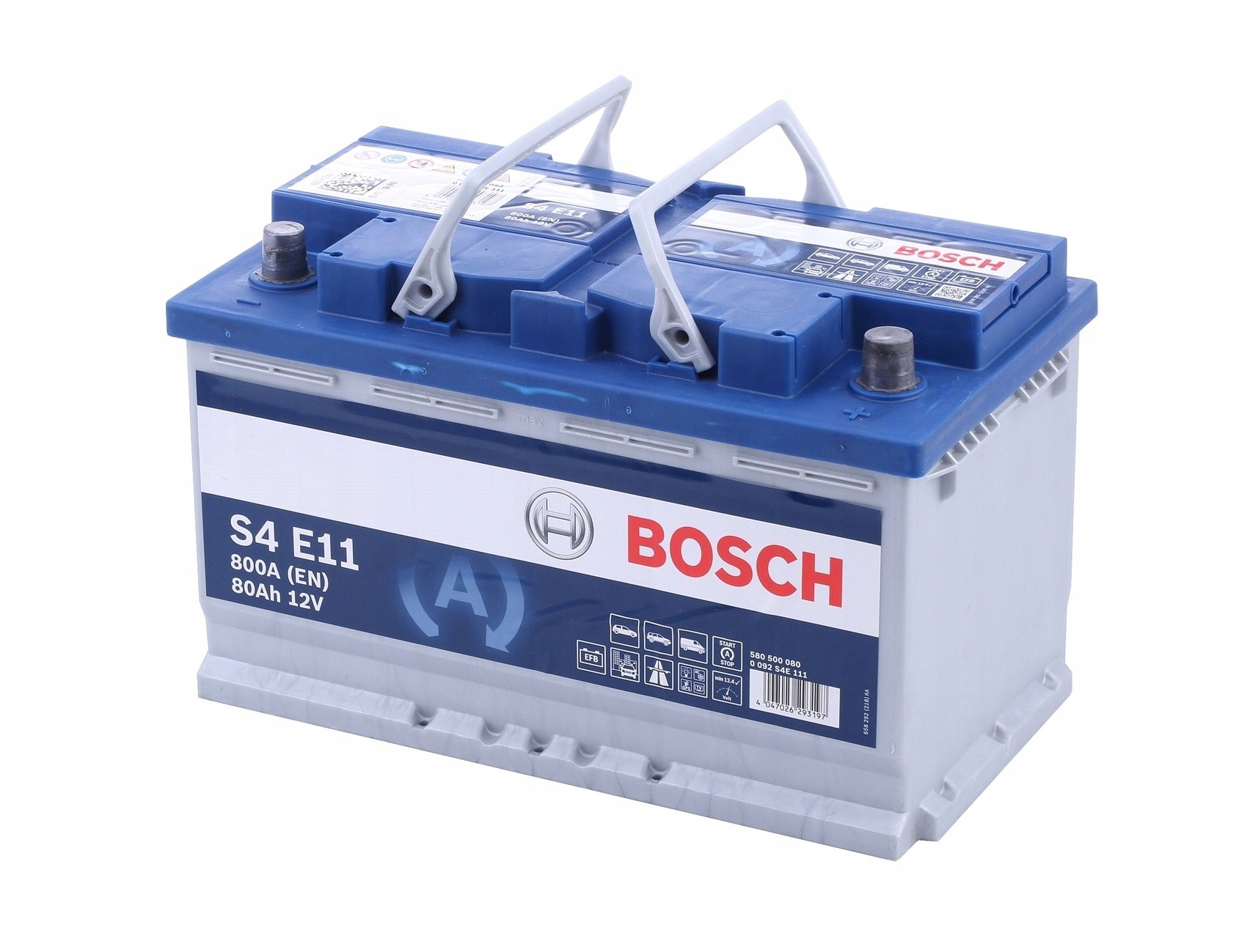 0 092 - Акумулятор BOSCH 80AH / 800A P + EFB START-STOP