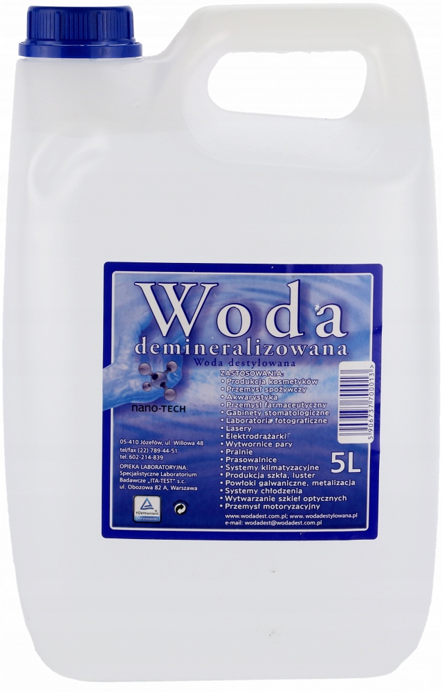 

Woda demineralizowana nano-Tech 5l