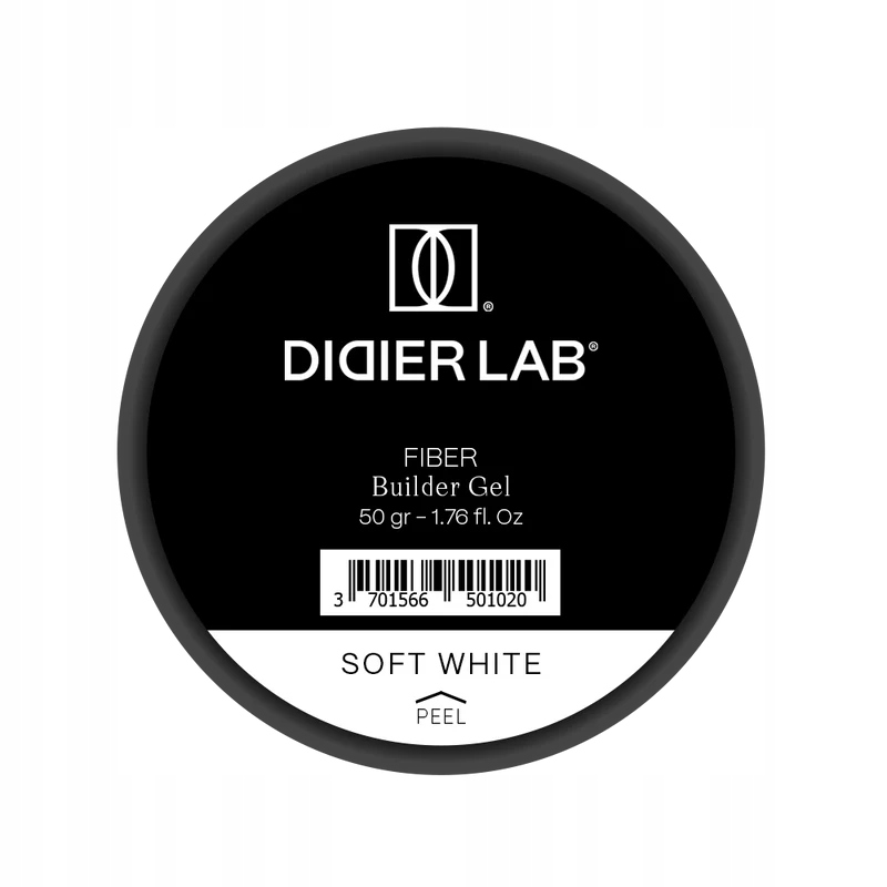 Didier Lab Stavební gel vláken, měkká bílá, 50 g