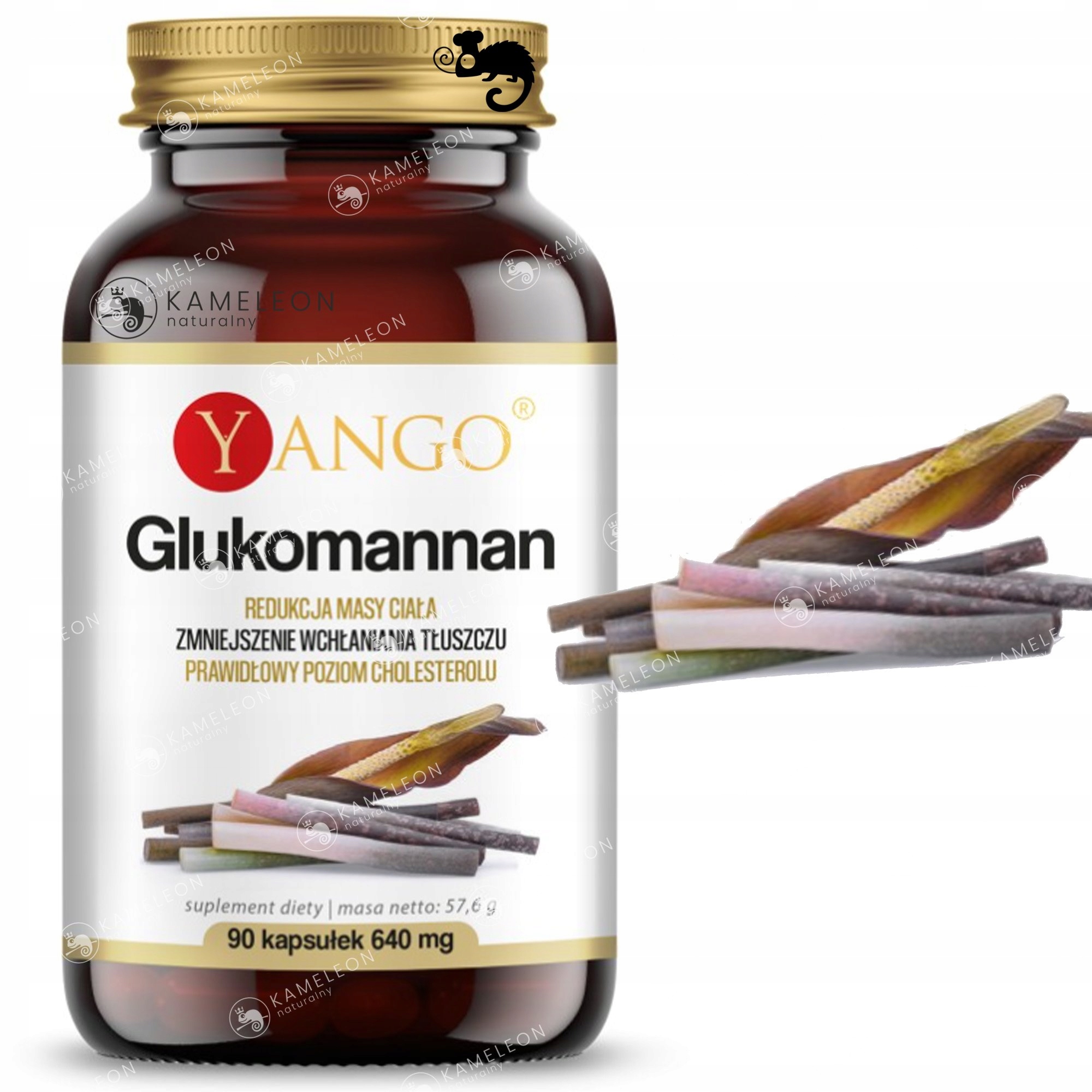 

Yango Glukomannan 90 kapsułek Błonnik Odchudzanie