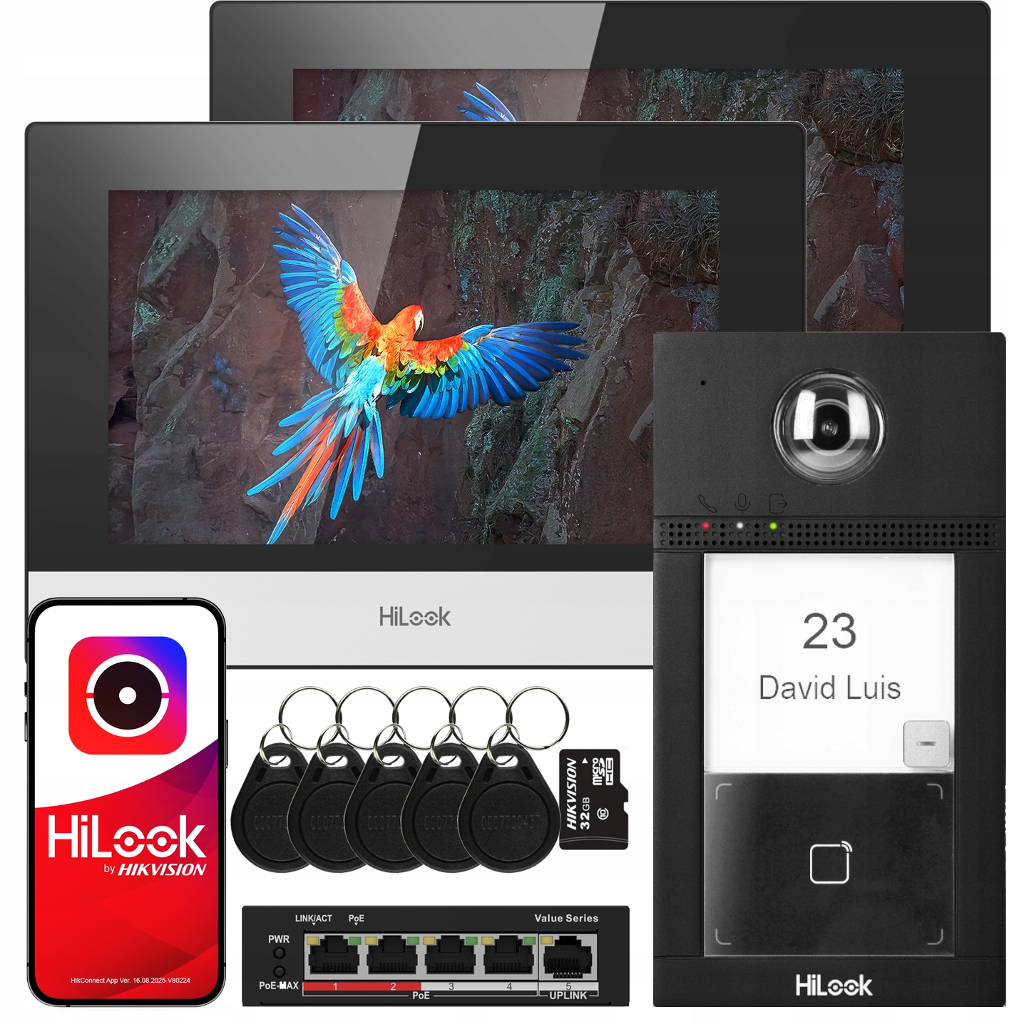 Videovrátnik WiFi IP-VIS-PRO/2-M 2x LCD monitor 7" Brána Aplikácia