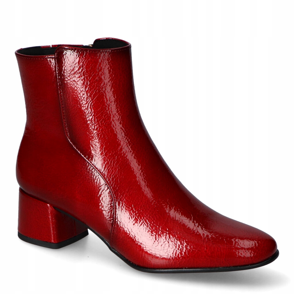 Kotníkové Boty Marco Tozzi 2-25302-45/566 Červený lak 39