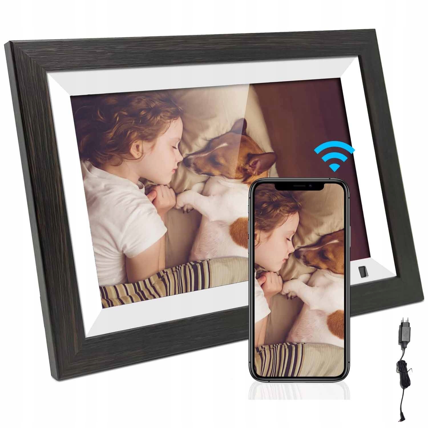 Digitální Rámeček Frameo Na Fotografie Frameo Wi-fi 10,1", Vysoká Kvalita, Panel 16GB