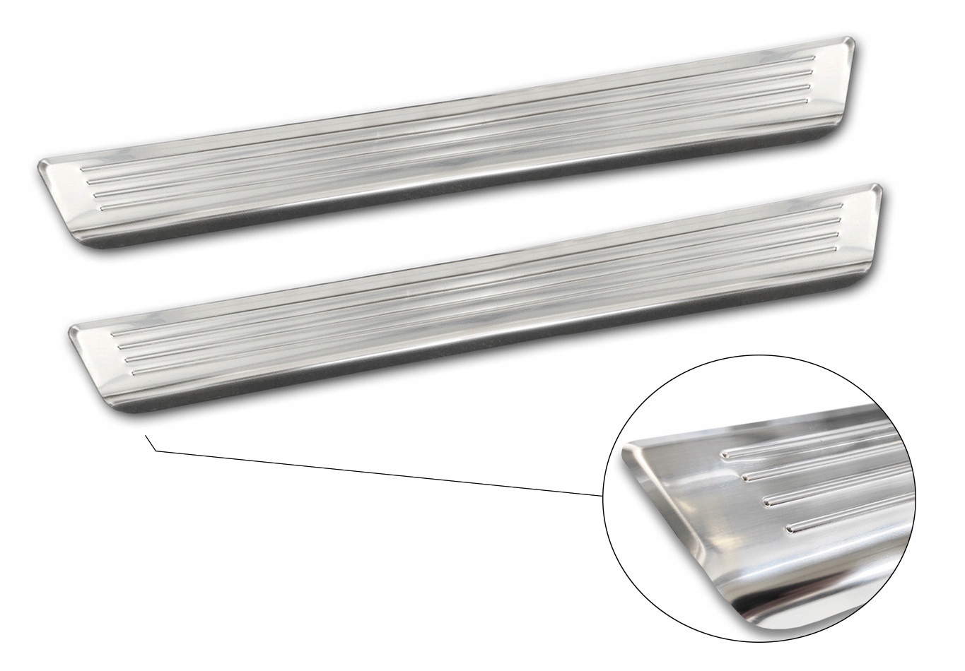 VOLKSWAGEN CADDY IV NAKŁADKI PROGOWE LISTWY NA PROGI STALOWE