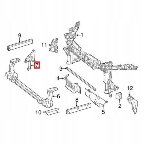 MERCEDES GLA lewy wspornik uchwyt pasa wzmocnienia Stan opakowania oryginalne