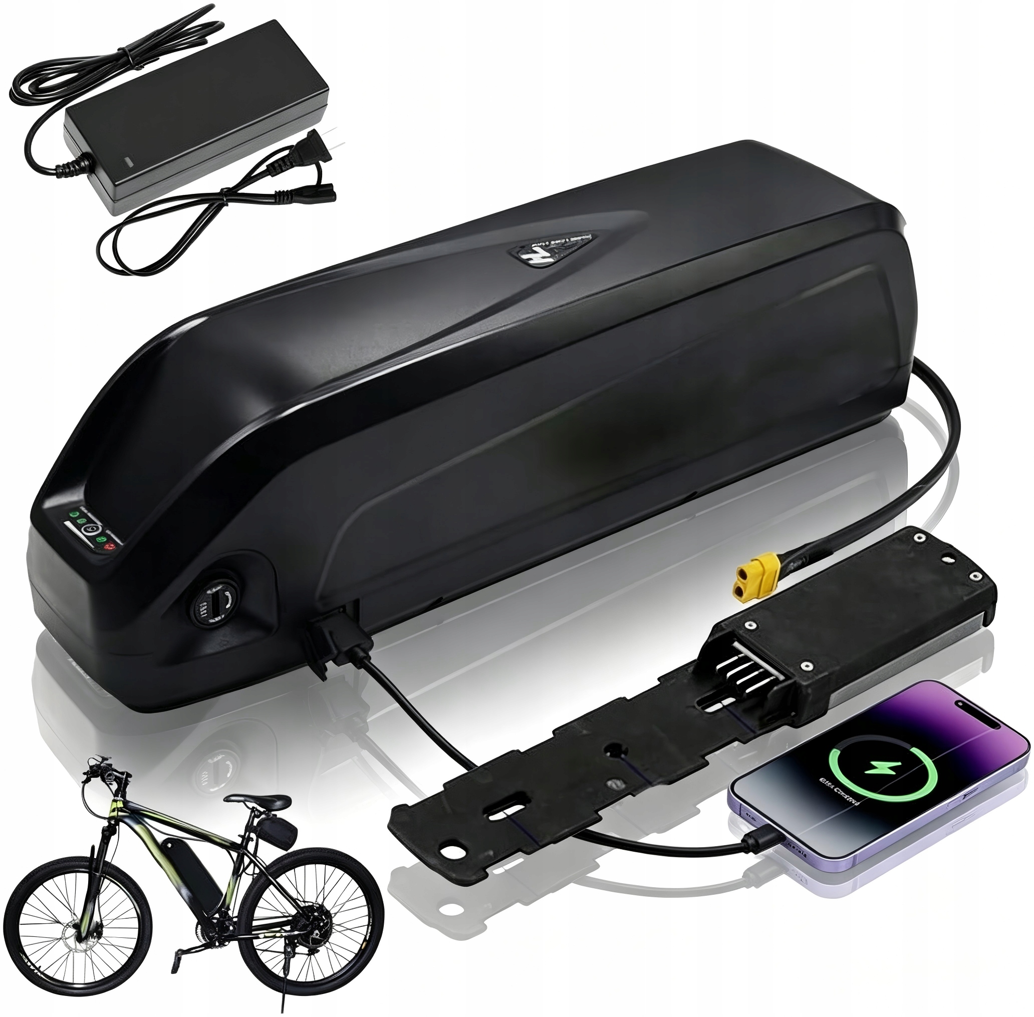 Roweru elektrycznego 48V 20Ah Akumulator litowy XT60 Z ładowarką