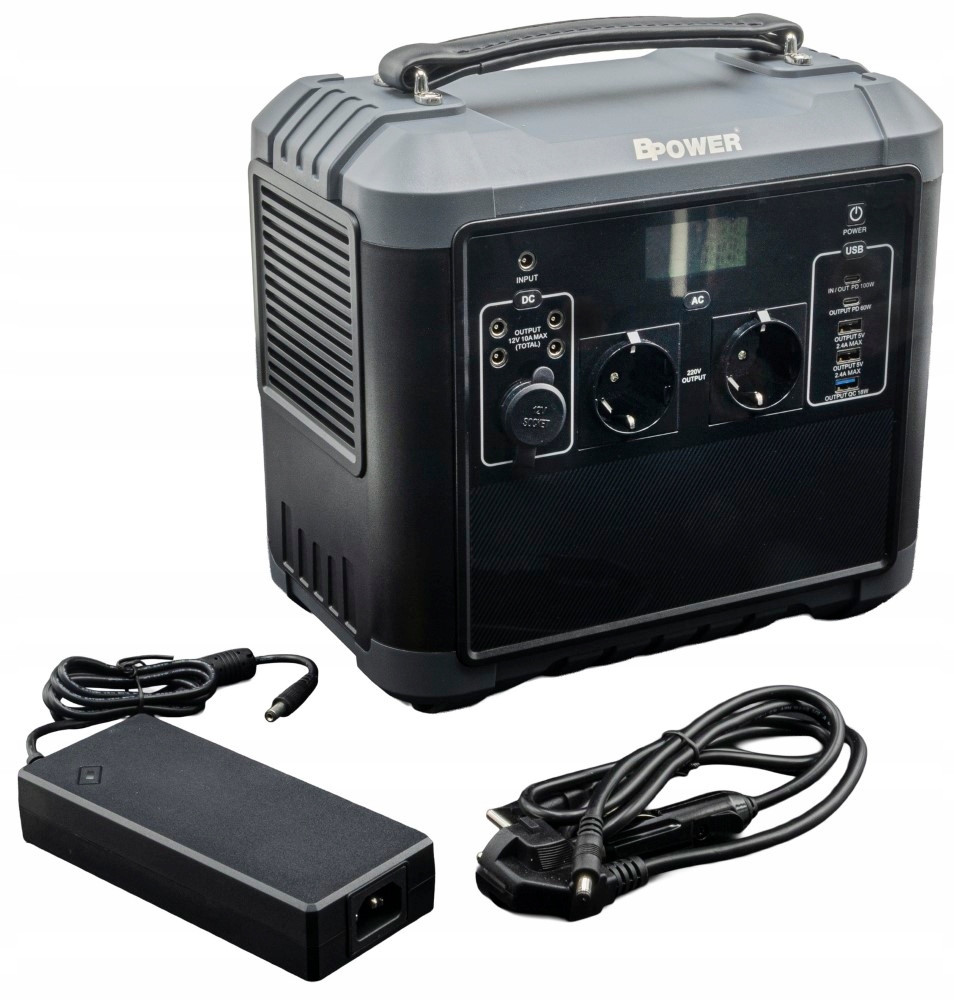 P1200 Bpower Turystyczna Przenośna Stacja Zasilania 1200W 1110Wh Usb-c Ac