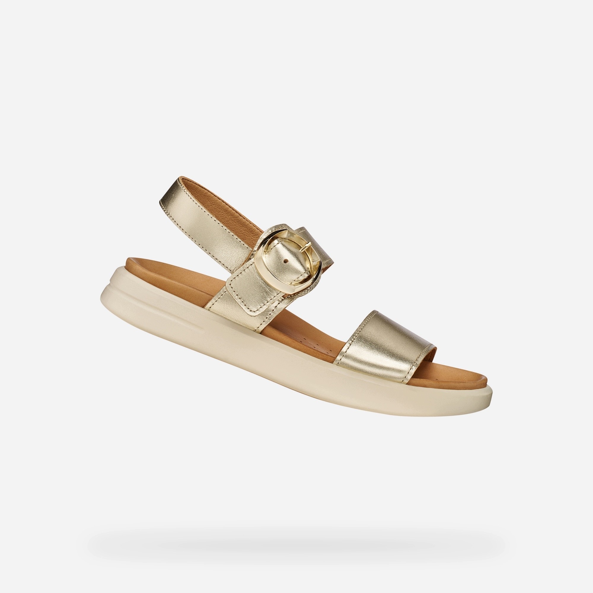 Geox Zlaté dámské sandály Geox Xand 2S