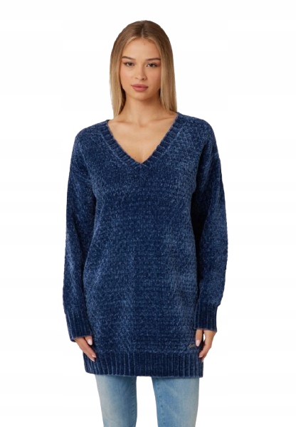 Guess Dámský Modrý Svetr Volný, Dlouhý Výstřih V Xs 2CD