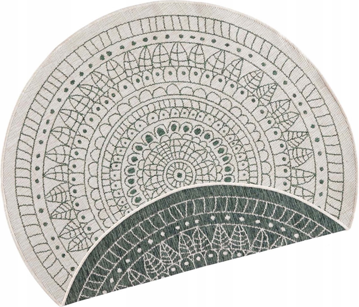 Koberec zelený, oboustranný, terasový kruh 100 cm
