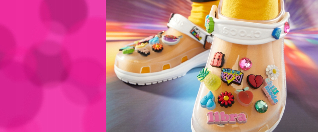 Przypinki Crocs Jibbitz Piny Do Butów Denim and Pink Puff 5 Pack Marka Crocs
