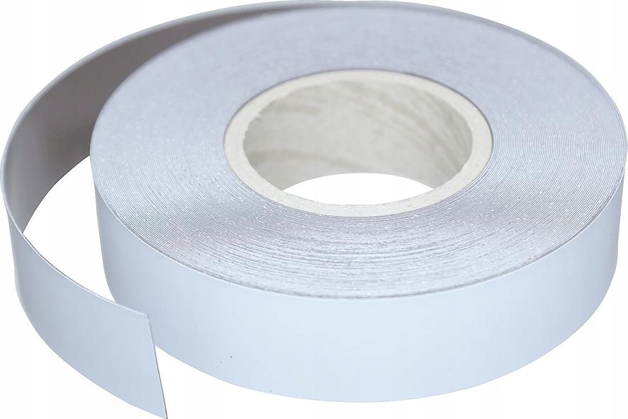 

Taśma magnetyczna biała 30mm oznaczanie półek 30m