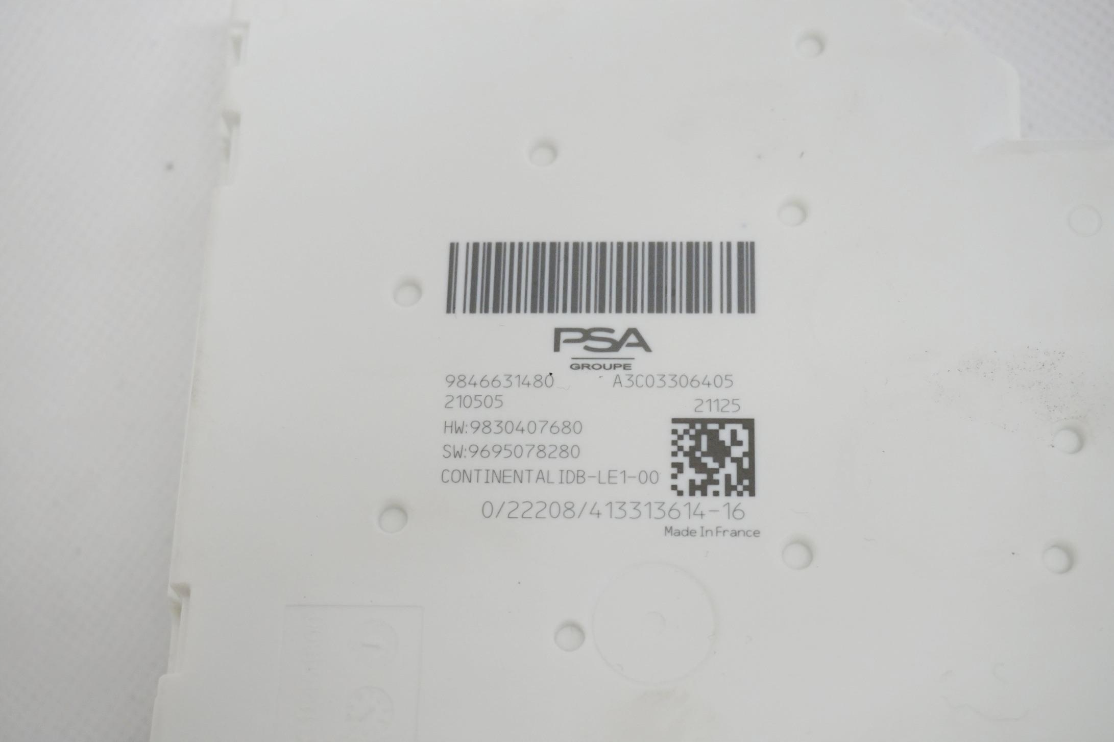 SKRZYNKA BSI OPEL ASTRA 6 VI L 21- HB 9846631480 Stan opakowania zastępcze