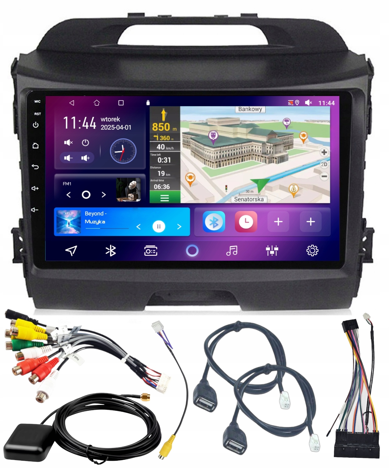 Autorádio Android Kia Sportage 2010-2015 Wifi Usb 4GB 64GB