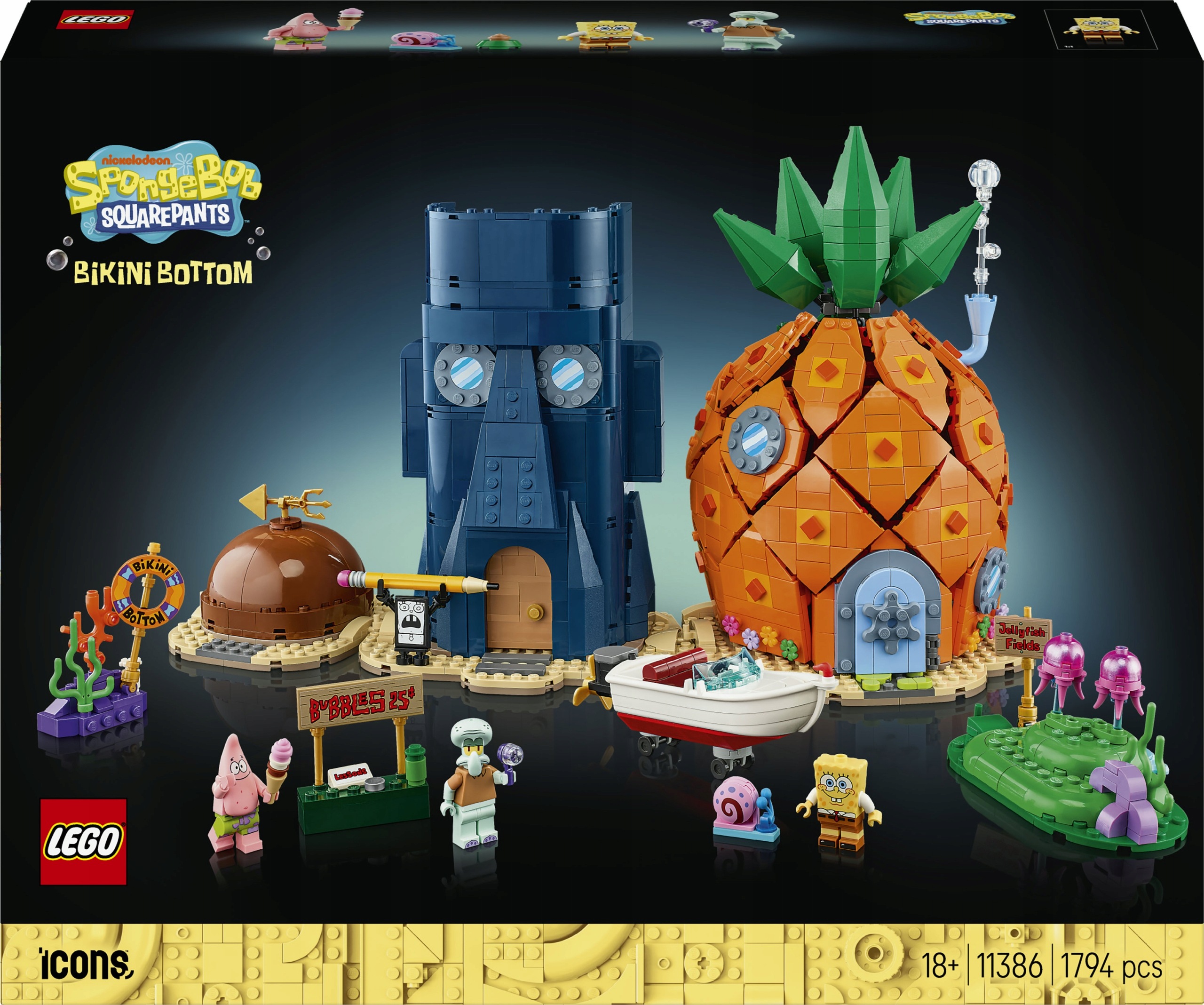 Lego Icons SpongeBob Kanciastoporty: Bikini Dolne 11386