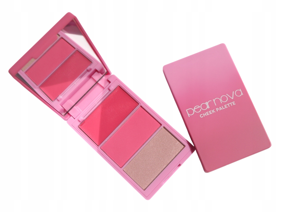 Pear Nova Cheek Palette Paleta růží na tváře Rozjasňovač Pink