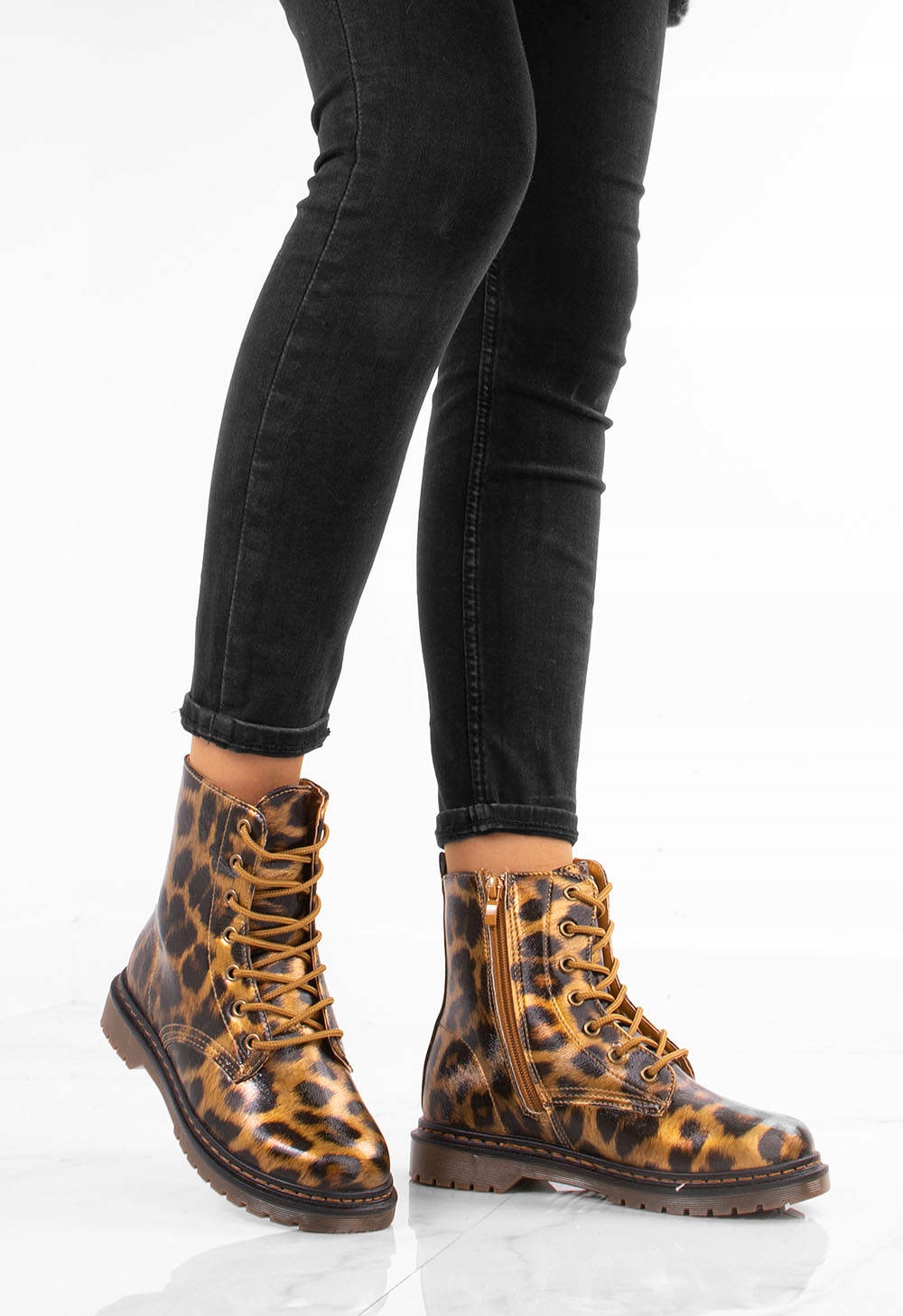 GLANY TRAPERY BOTKI EKOSKÓRA DAMSKIE 41 Oryginalne opakowanie producenta pudełko