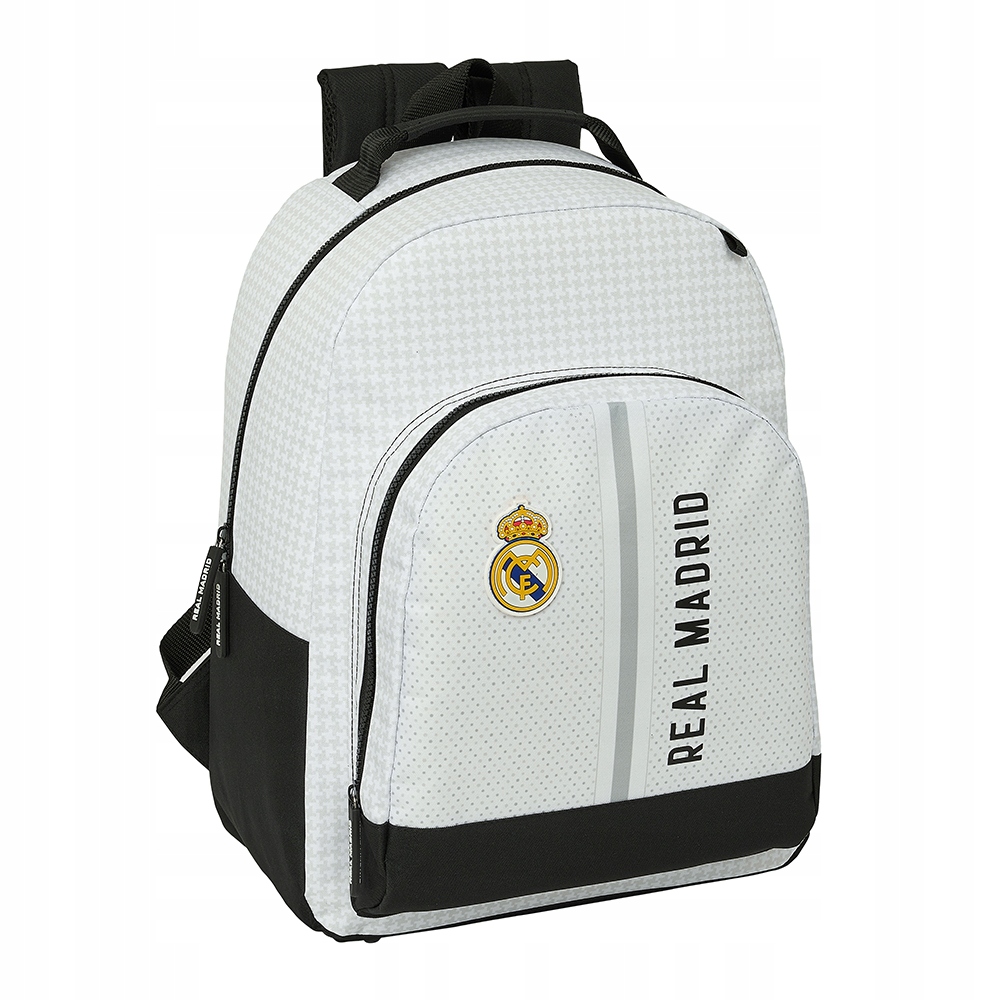 Plecak szkolny Real Madryt Madrid C.f. 24/25 Safta biały, czarny 23 l