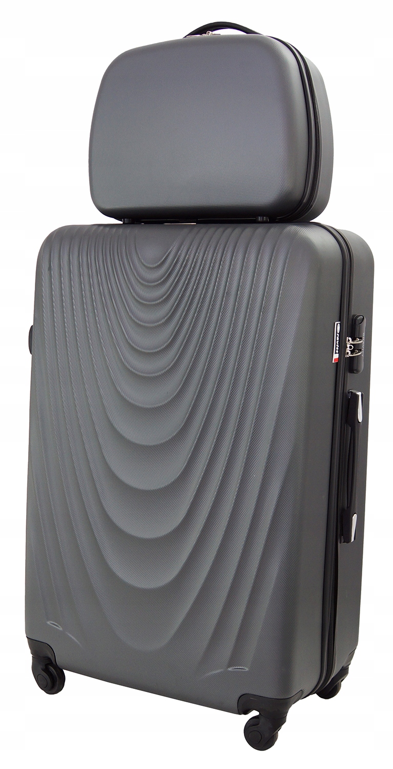 

Walizka Zestaw Średnia+kuferek Bagaż Samolot 1051