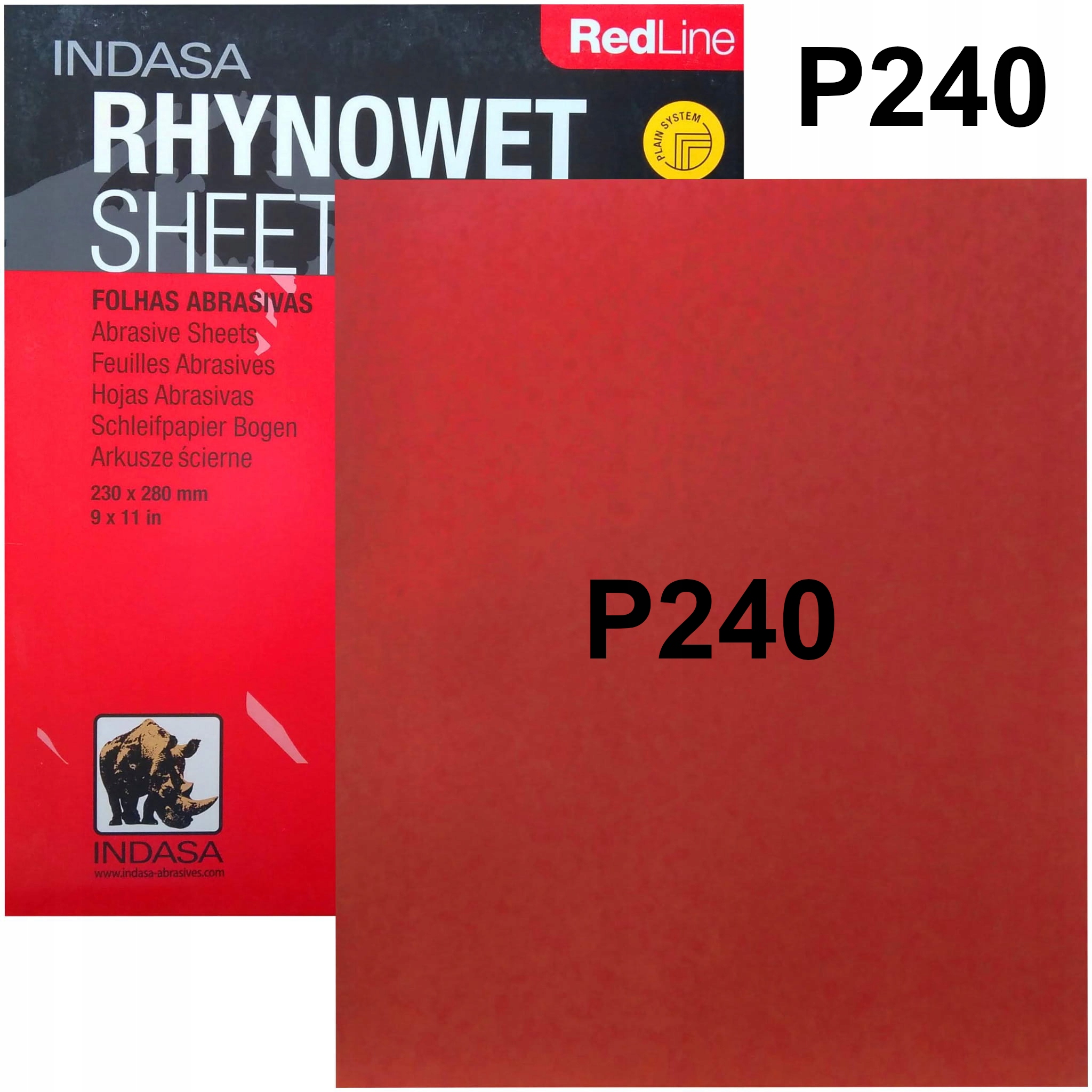 Papier Ścierny Wodoodporny Indasa Red P240