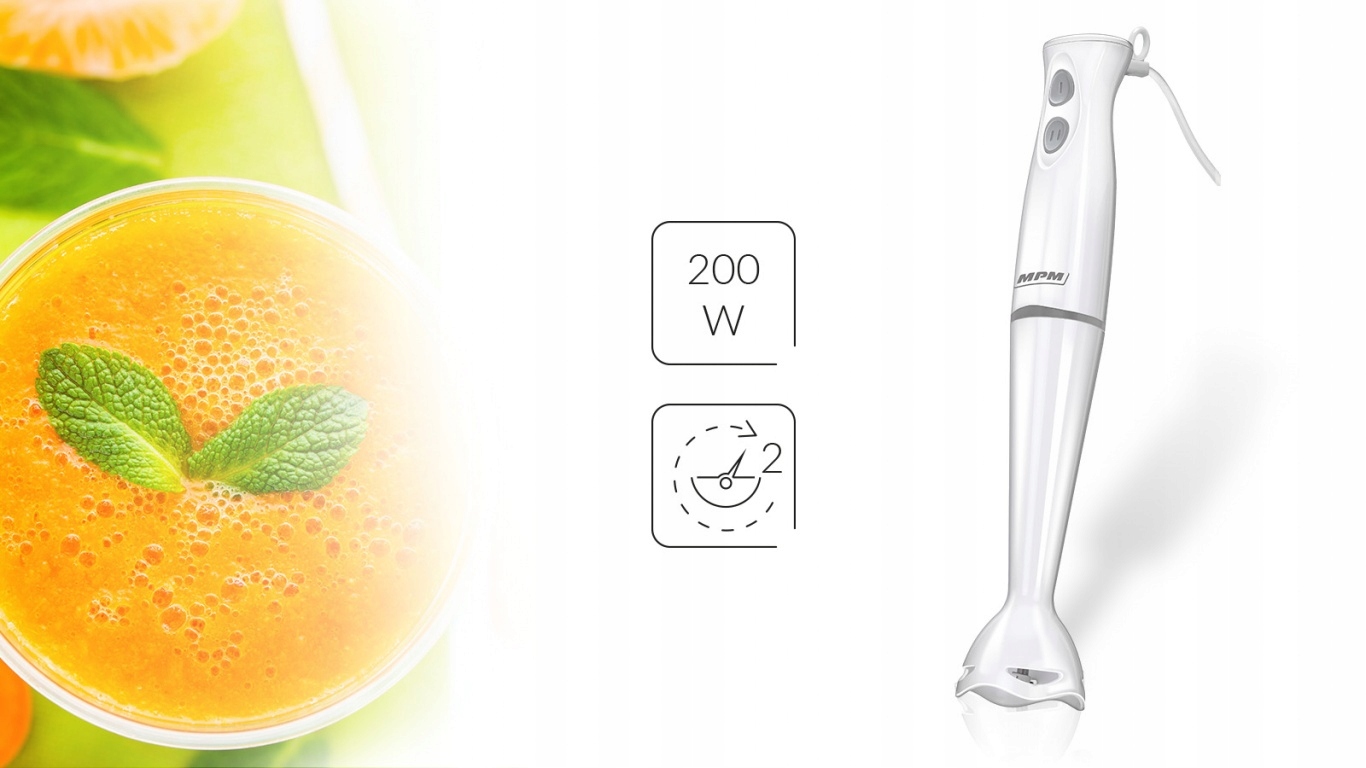 Blender ręczny MPM MBL-18 Regulacja obrotów tak