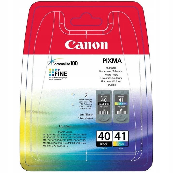Atrament Canon (PG-40+CL-41/0615B043) čierny farba (2ks) 330 str+303 str
