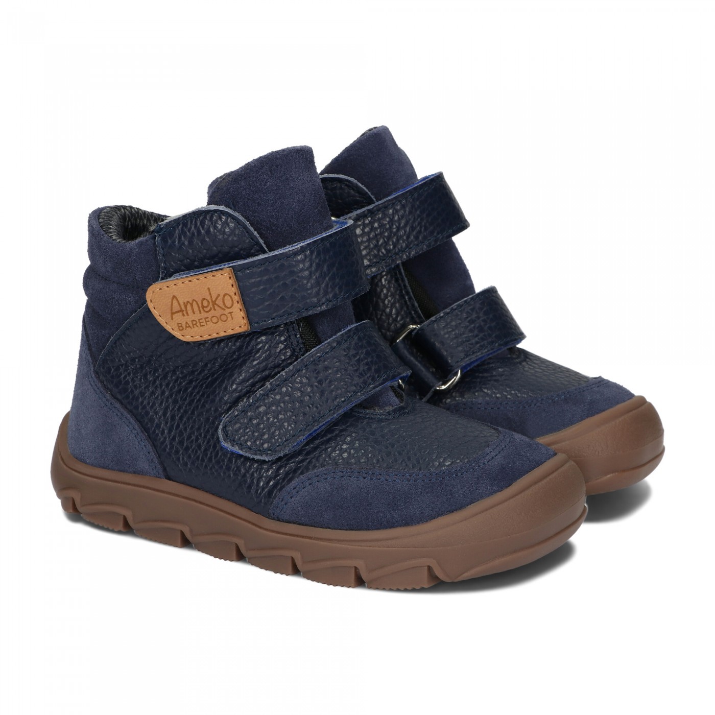 Buty skórzane, przejściowe, ocieplane Ameko Barefoot Riko Royal 29