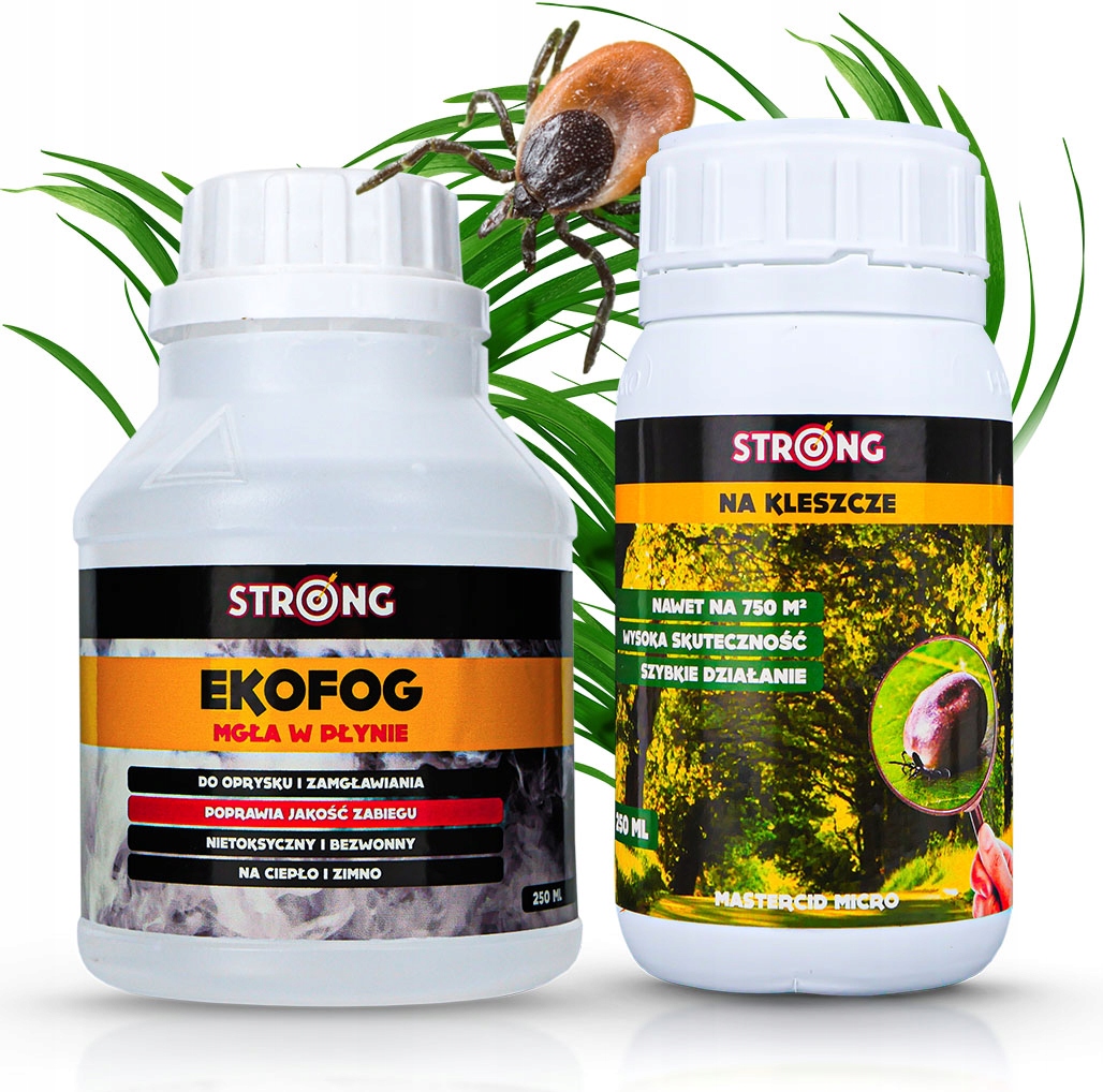 Środek Oprysk Na Kleszcze Strong Skuteczny Koncentrat Eko Utrwalacz 250ML