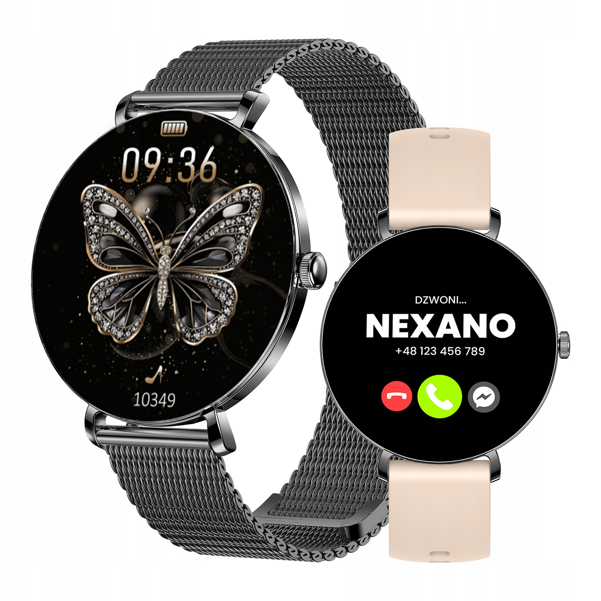 Smartwatch Zegarek Damski Smart Watch Rozmowy Menu Polskie Zdrowie 3 Paski