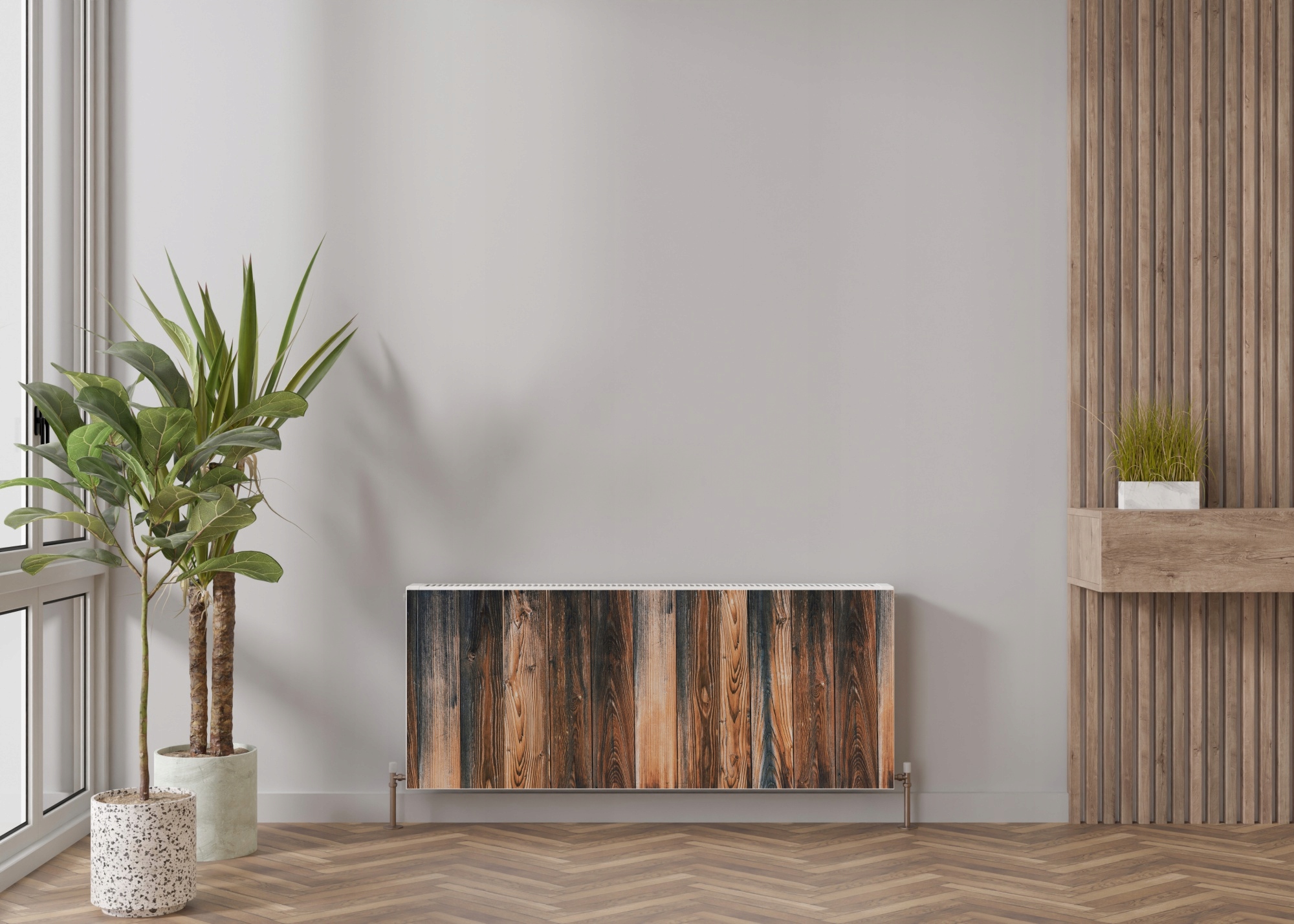 Osłona Magnes na grzejnik RUSTYKALNE DESKI 160X99 Marka EObraz