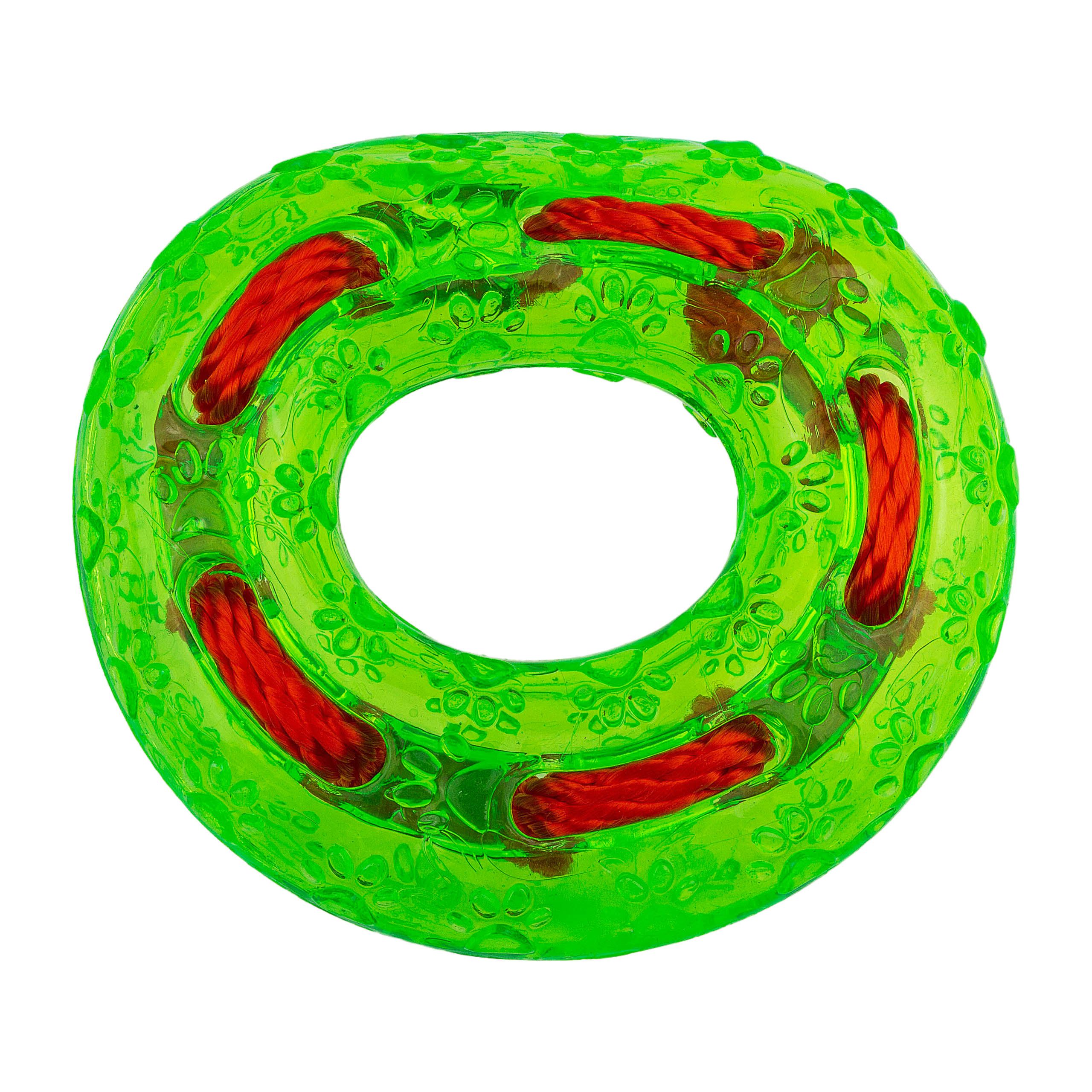 

Zabawka dla psa Ring ze sznurem wypustki 12 cm