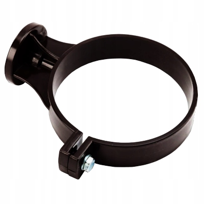 Galeco PVC 100 Obejma do rury brąz ciemny