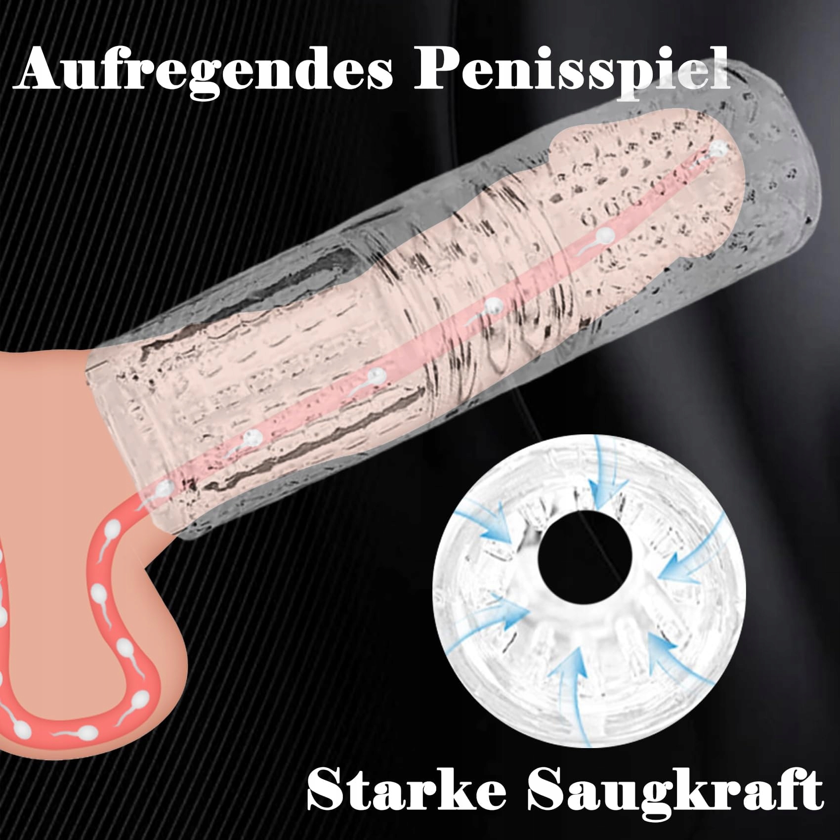 ONAHOLE Masturbator Dla Mężczyzn Silikonowy Oralny Stymulator Kieszonkowy — miniatura 4