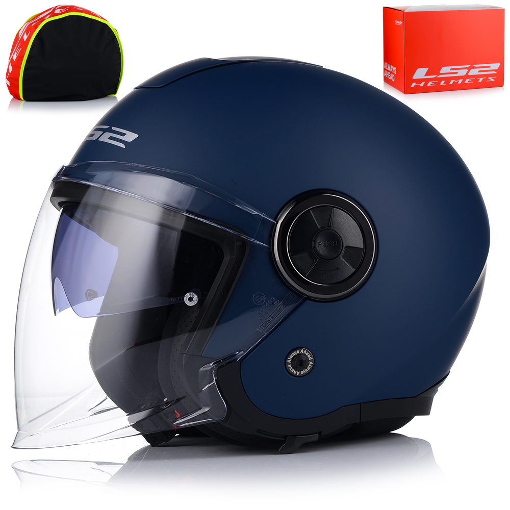 Otvorená Motocyklová Prilba LS2 OF620 Classy II Modrá Matt 22.06 Blenda
