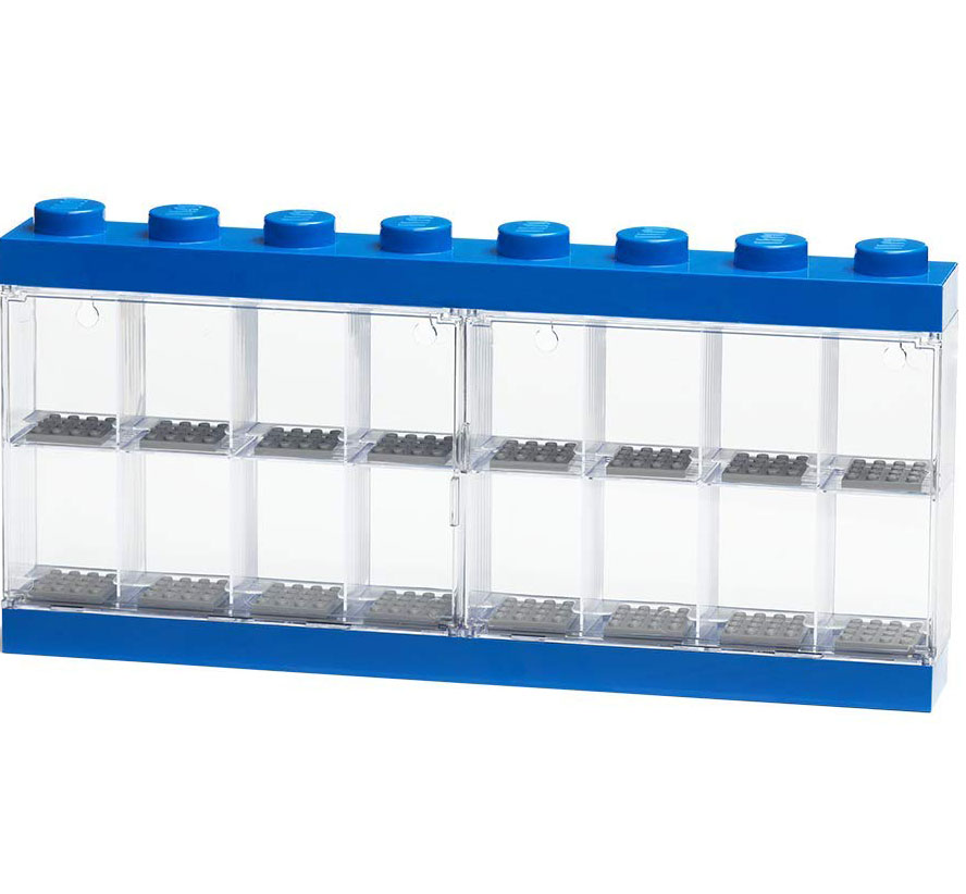 Pojemnik Lego na 16 minifigurek 40660005 gablotka niebieska