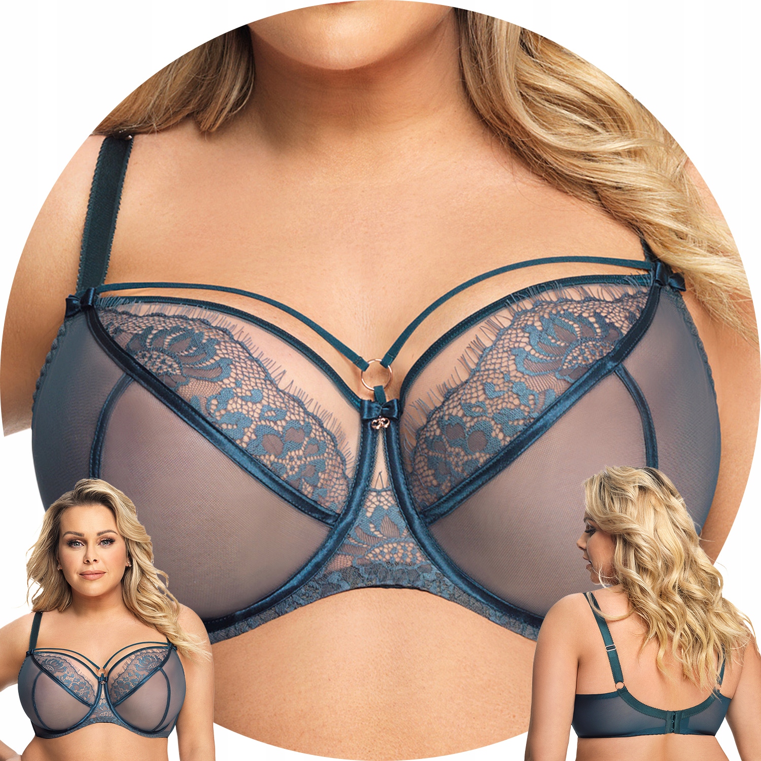 Podprsenka Měkká Gorsenia K496 zelená 90F