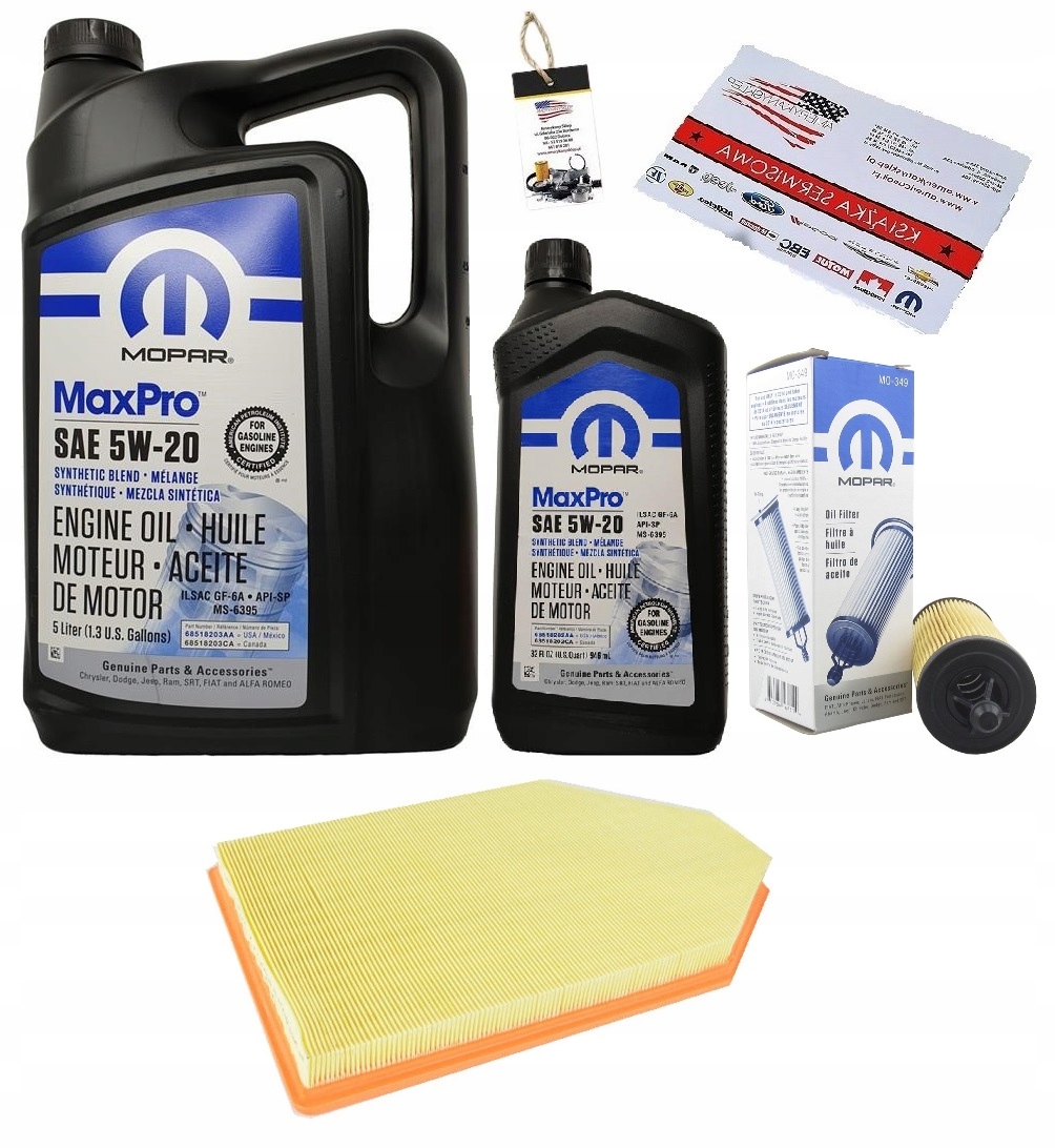 

Mopar 5W20 Filtry Dodge Challenger 3,6 14-20