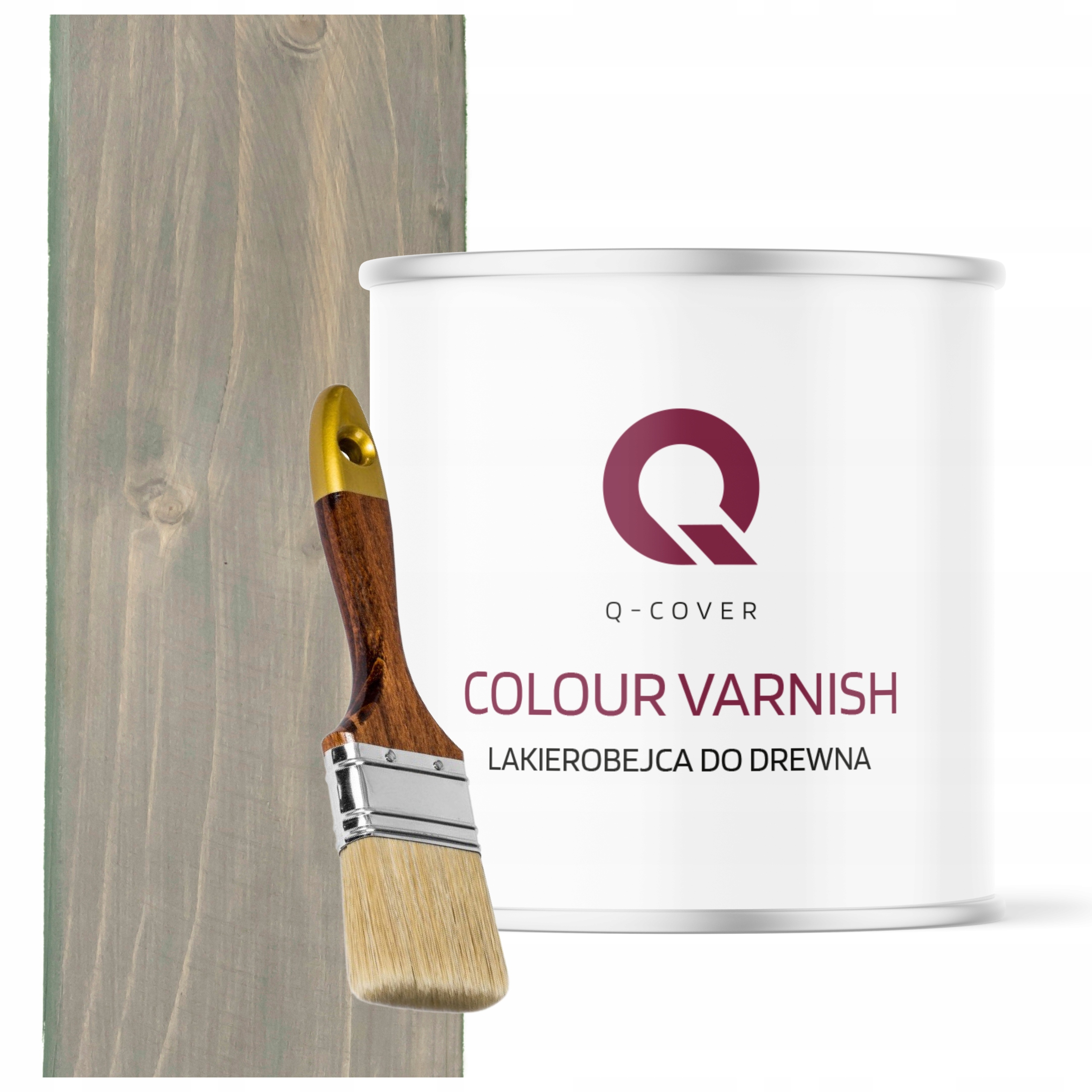 Lakovník Na Dřevěné Prvky 3V1 Šedý Tmavý Polomatný 2,5L Dárek