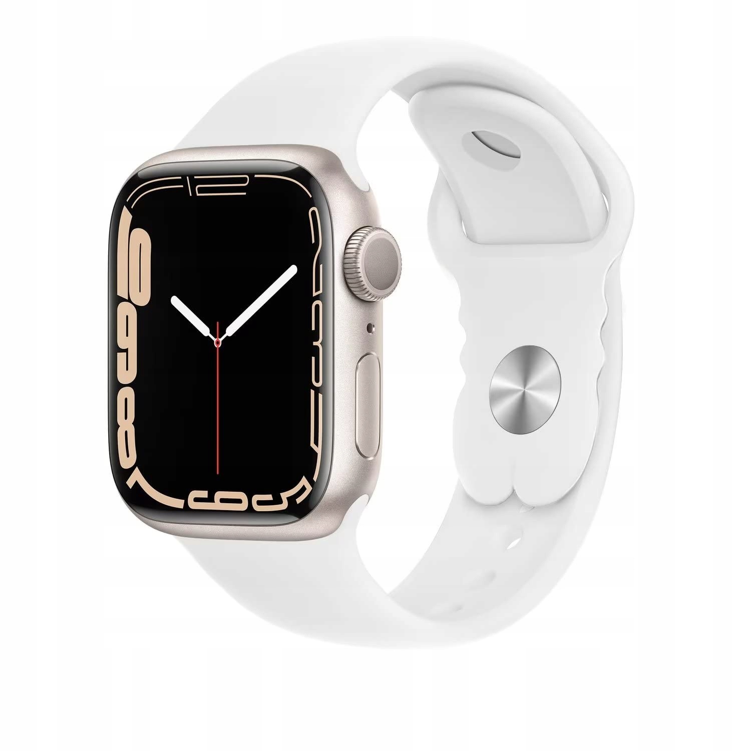 Pasek sportowy HdanMole kompatybilny z paskiem Apple Watch silikonowy Biały