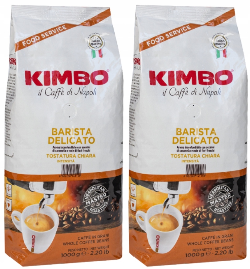Levně Kimbo Barista Delicato míchaná zrnková káva 2x1 kg
