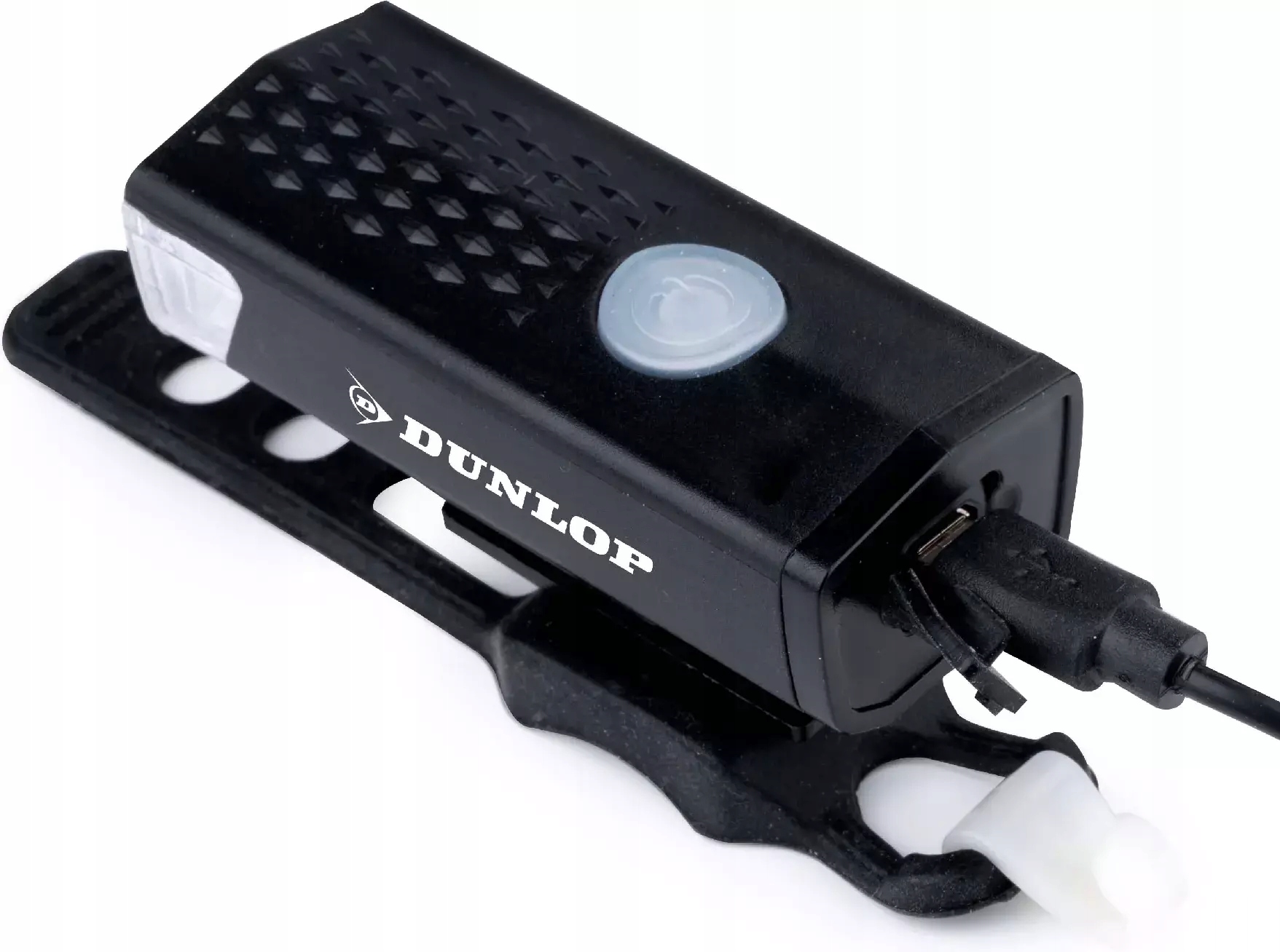 ZESTAW LAMP ŚWIATŁA ROWEROWE PRZÓD TYŁ LED DUNLOP ZESTAW OŚWIETLENIE USB Kolor dominujący czarny