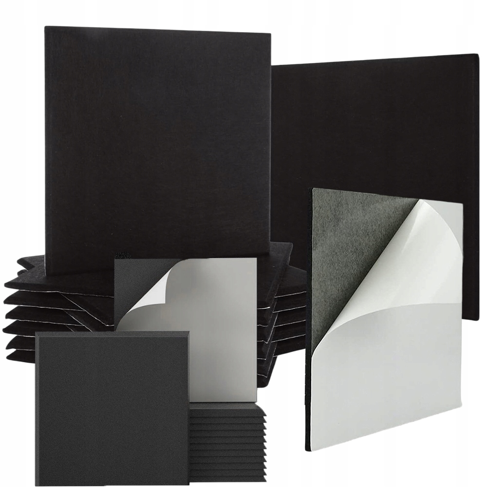 24 Ks Polyesterových Samolepicích Akustických Desek 230 Kg/m³