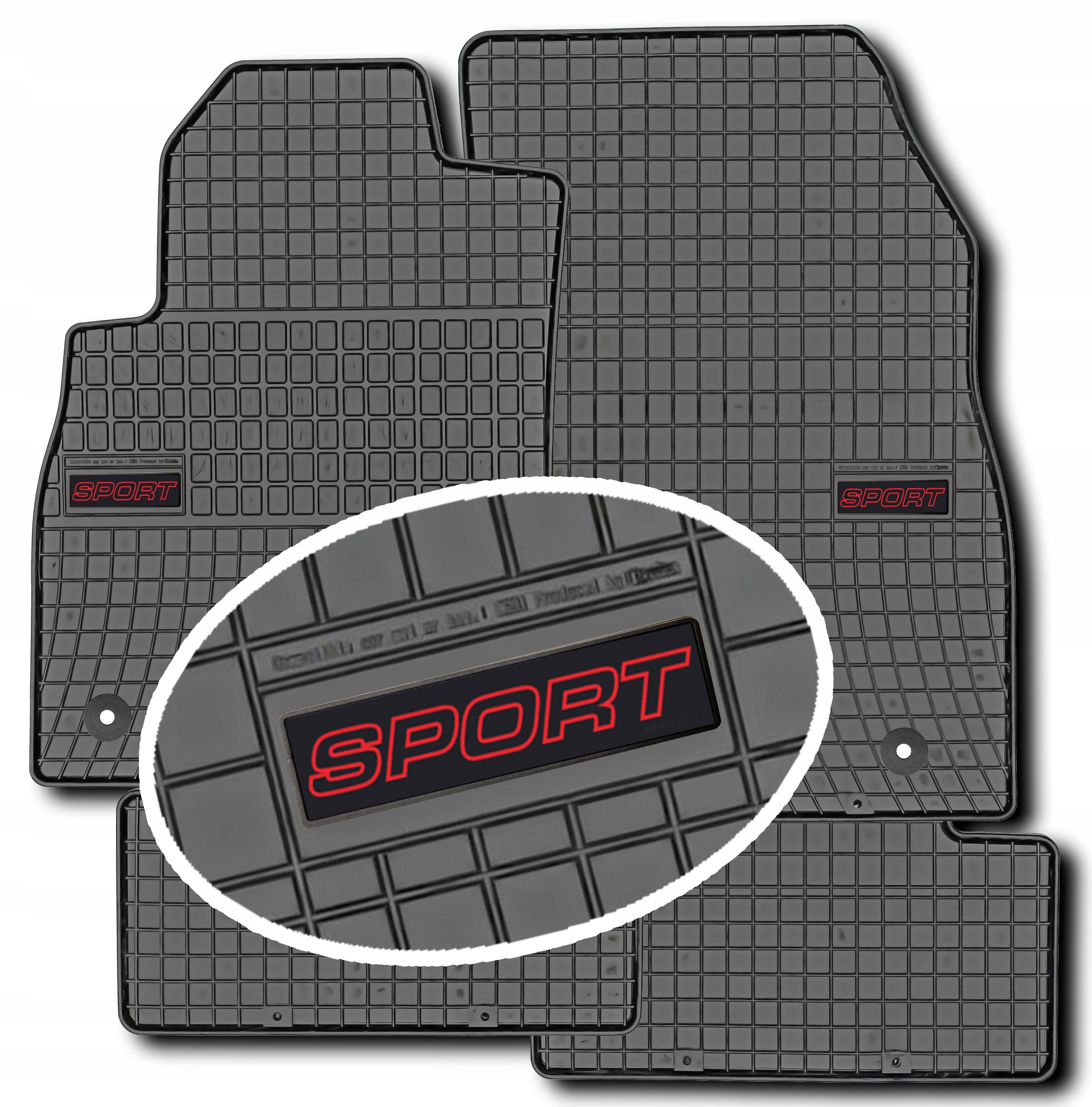 Dywaniki gumowe do auta Frogum Emblemat Sport