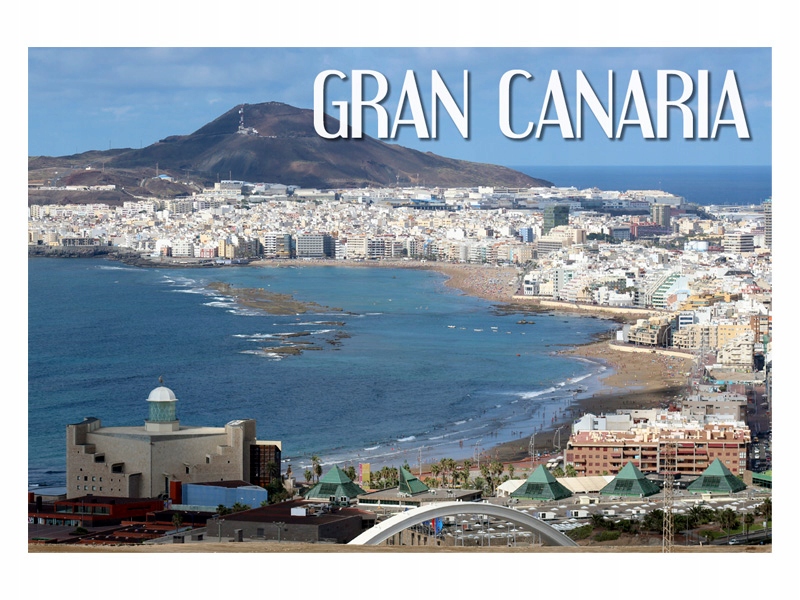 

Gran Canaria - Góry - Panorama - Magnes na lodówkę