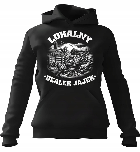 pánská mikina s kapucí Místní prodejce vajec Monochrom L pro něj, chlapa, muže
