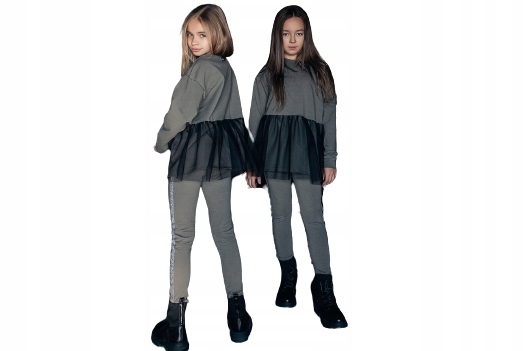 

Dres dziewczęcy komplet bluza spodnie r 134 140 Pl