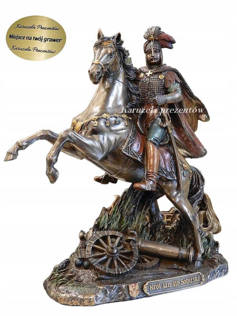 Kráľ Jan III Sobieski Po Viede Na Koni S Bulavou Darček Pre Oficera