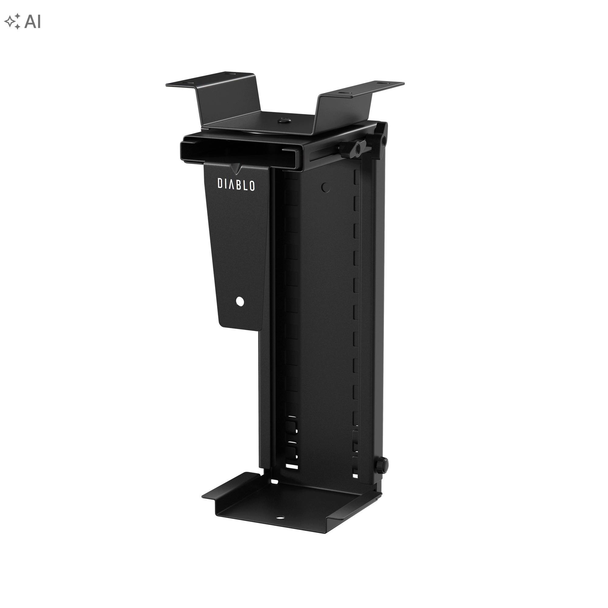 Držák na Počítač pod psací stůl Nastavitelný Černý Pc Holder Diablo Chairs