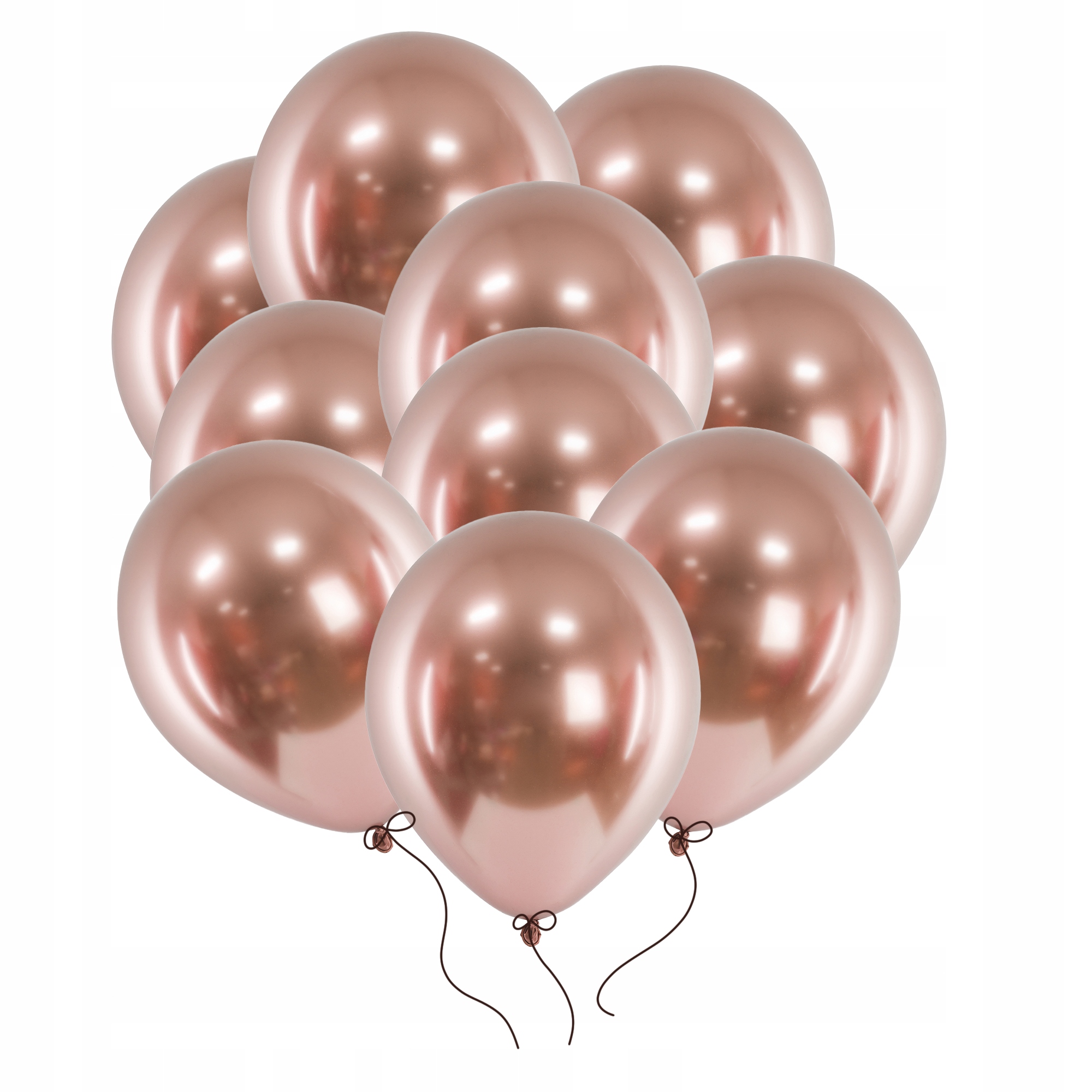 

Balony Chromowane rose gold duże 30 cm 10 szt